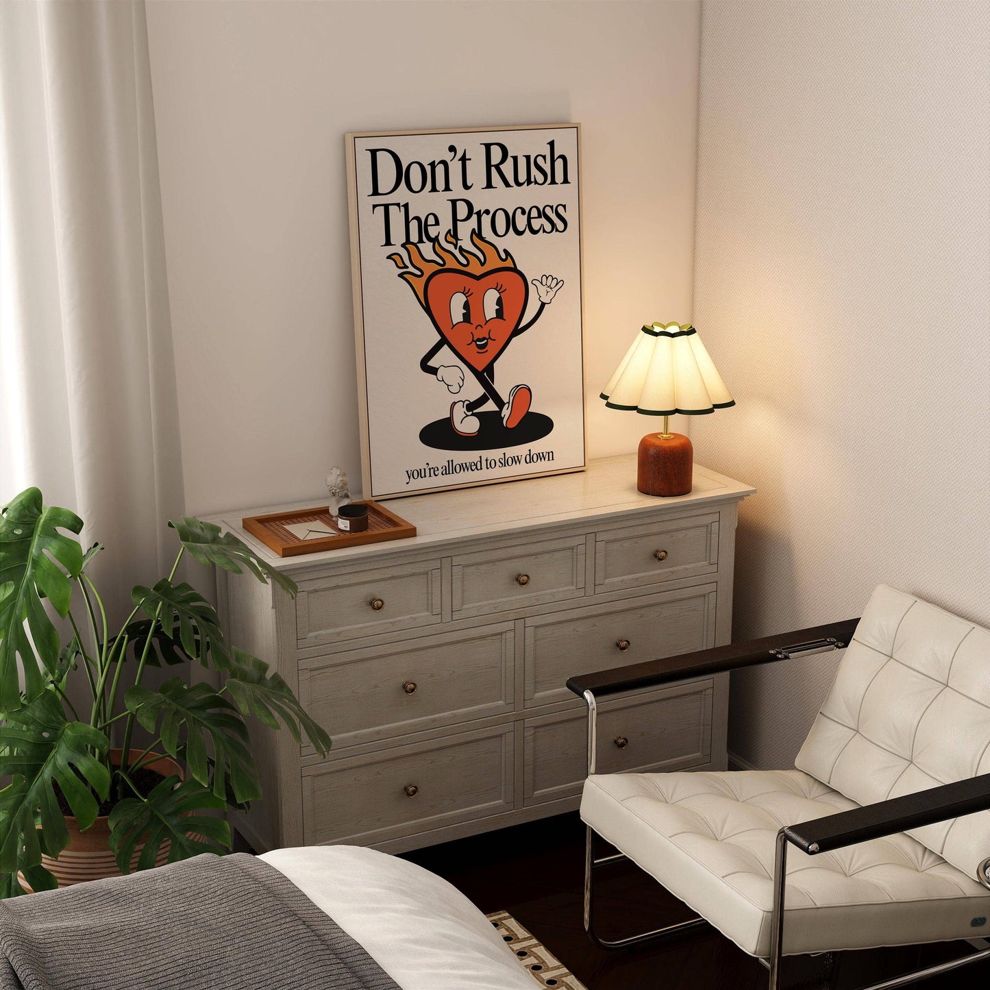 Don't Rush The Process Retro Print