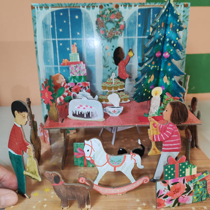 Pop, slot and build Christmas party advent calendar.