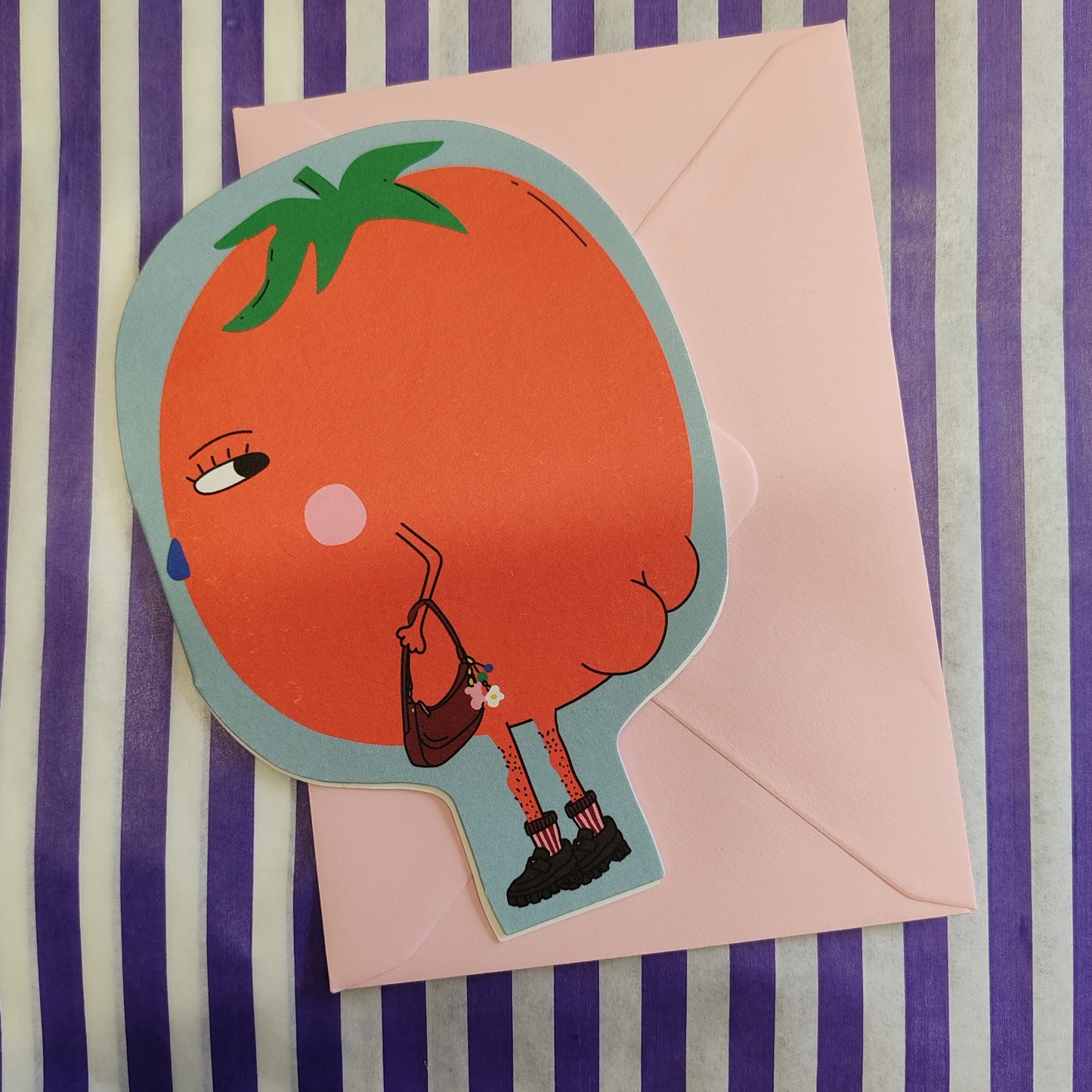 Hey tomato greeting card