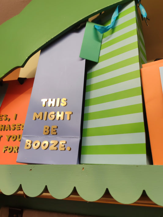 This might be booze gift bag