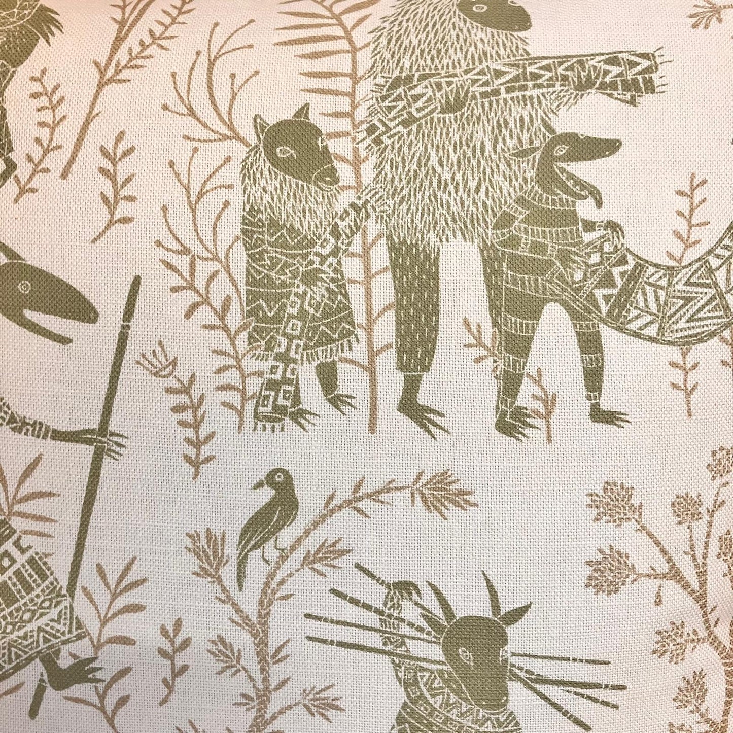 Boho harvest British illustration cushions