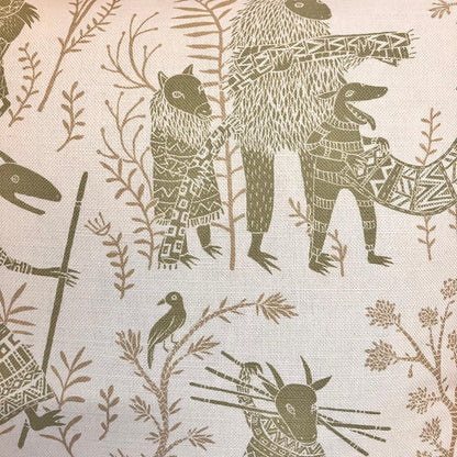 Boho harvest British illustration cushions