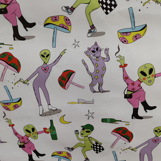 Alien Party Gift Wrap