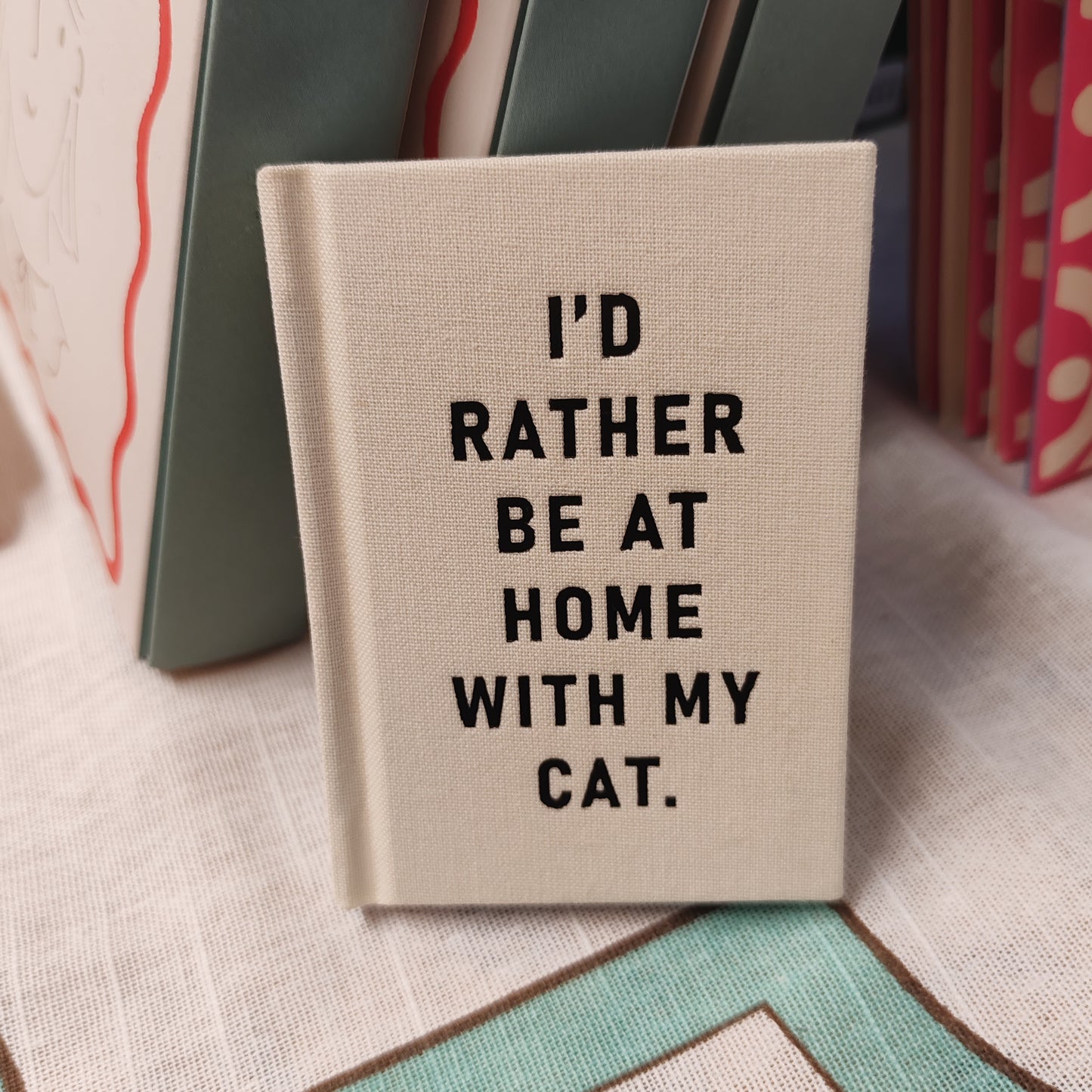 Rather be with my cat mini notebook