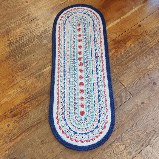 Kantha jute table runner
