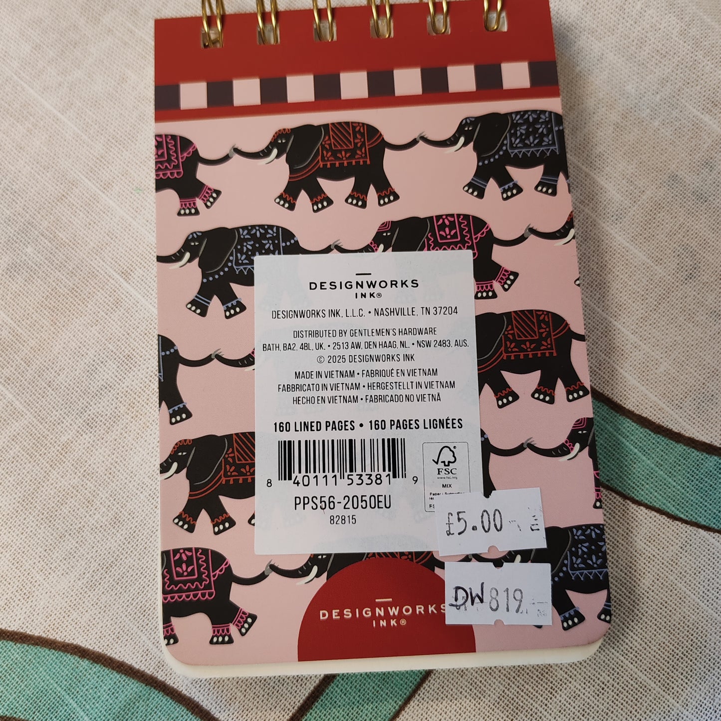 Adopo elephant mini notebook