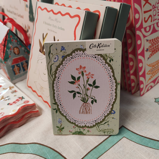Cath Kidston Green roots notebook