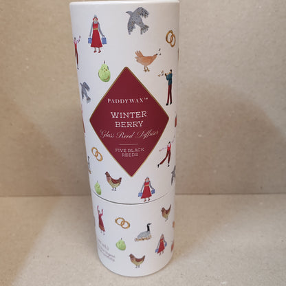 Diffuser Christmas balsalm and fir. Green ribbed Glass votive