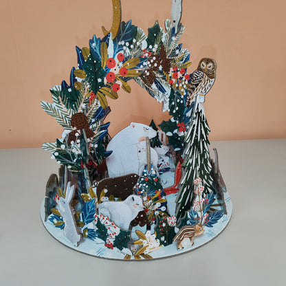 Pop, slot and build Polar bear advent calendar