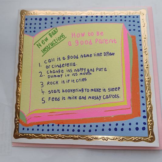 How to be a good parent greeting card