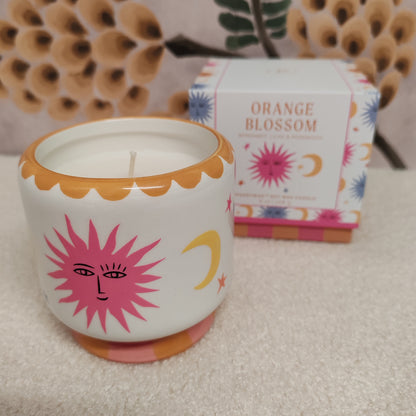 Adopo sun ceramic candle