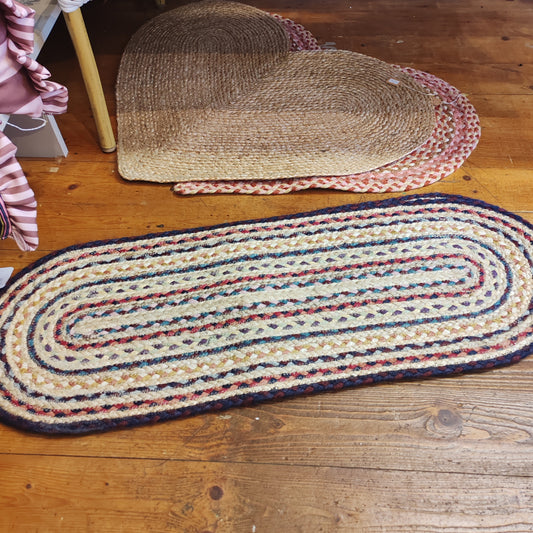 Jute table runner colours carnival