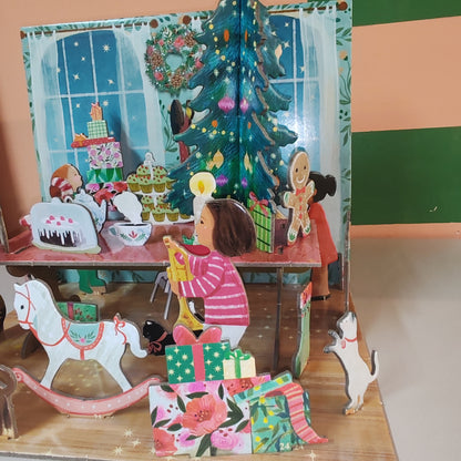 Pop, slot and build Christmas party advent calendar.