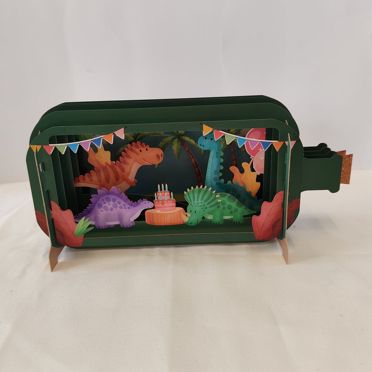 Dinosaur pop up greeting card