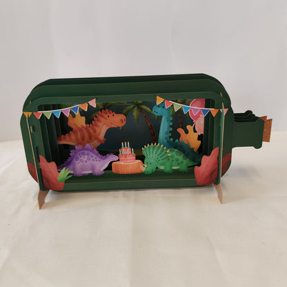 Dinosaur pop up greeting card