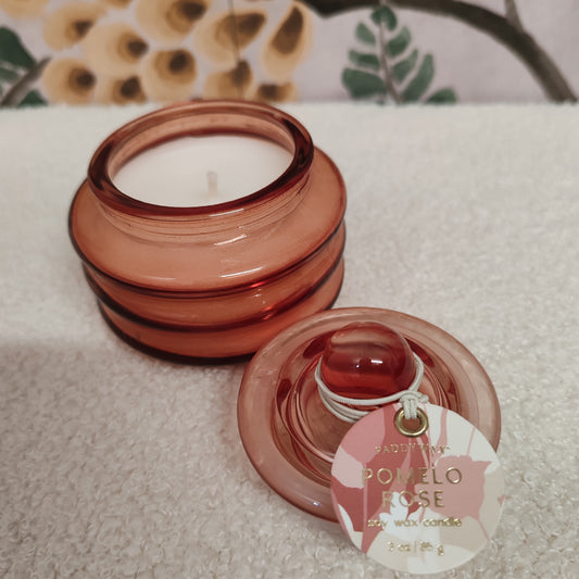 Beam glass candle pomelo rose