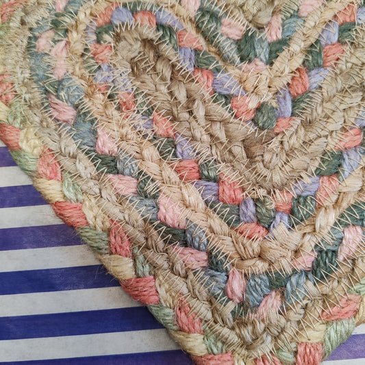 Pastel fairisle coaster