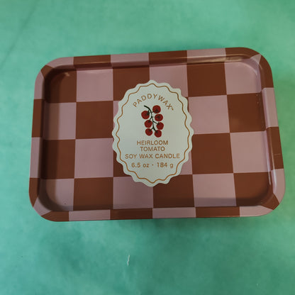 A Dopo 6oz/184g Tomato Printed Tin Candle - Heiloom Tomato