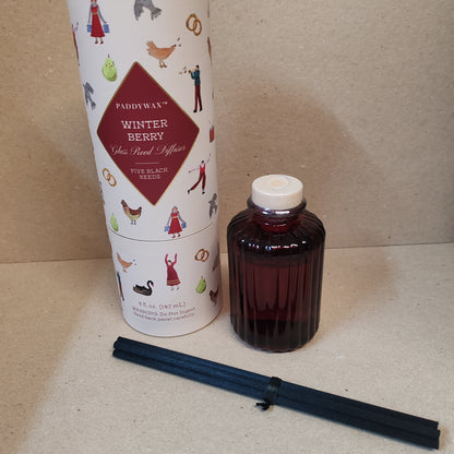 Diffuser Christmas balsalm and fir. Green ribbed Glass votive