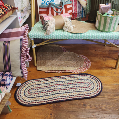 Jute table runner colours carnival