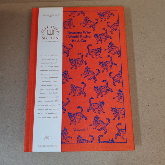 Hardback journal in style of self help book. I would rather be a cat