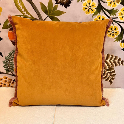 Becca who leopard gold&tan cushion