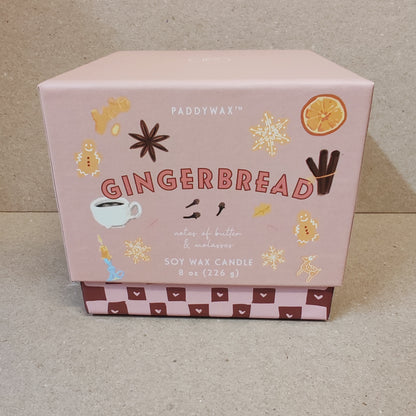 Bistro 8oz ceramic scented candle. Gingerbread man.