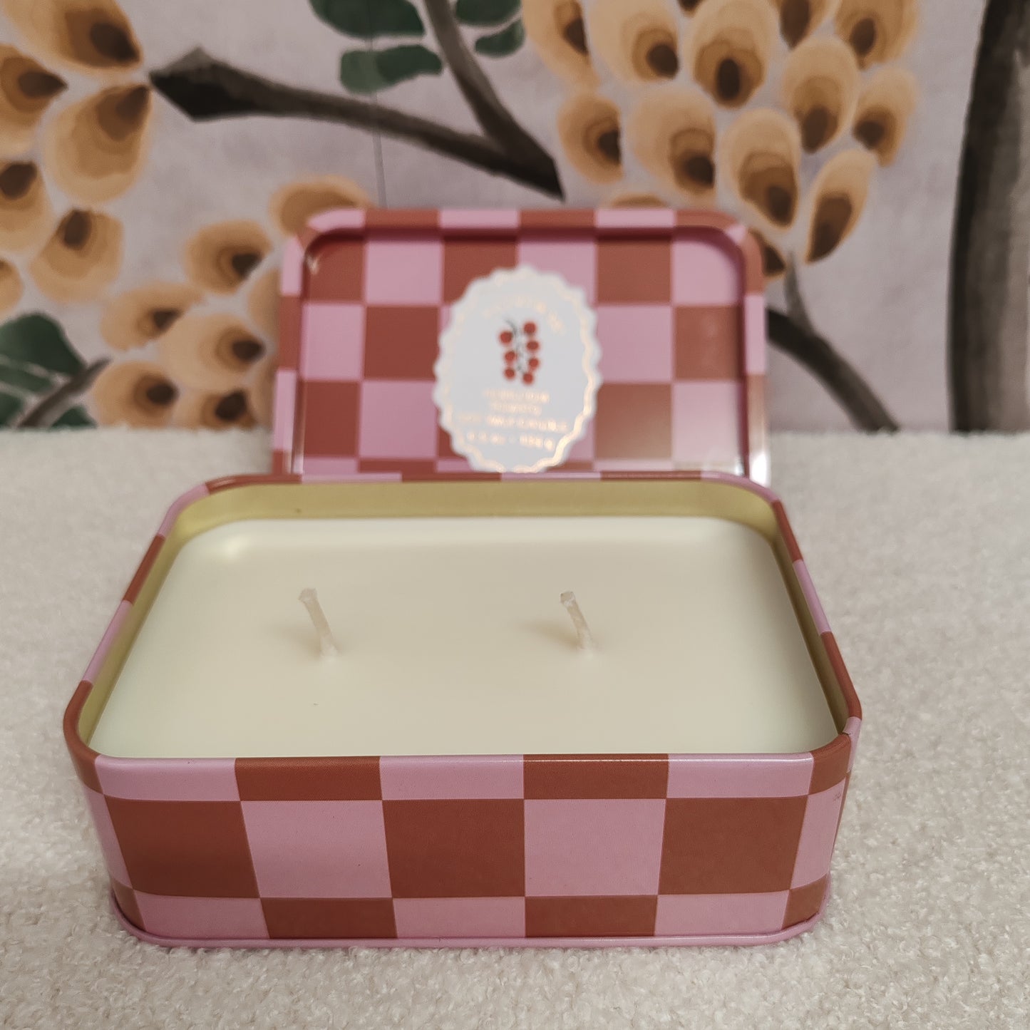 A Dopo 6oz/184g Tomato Printed Tin Candle - Heiloom Tomato