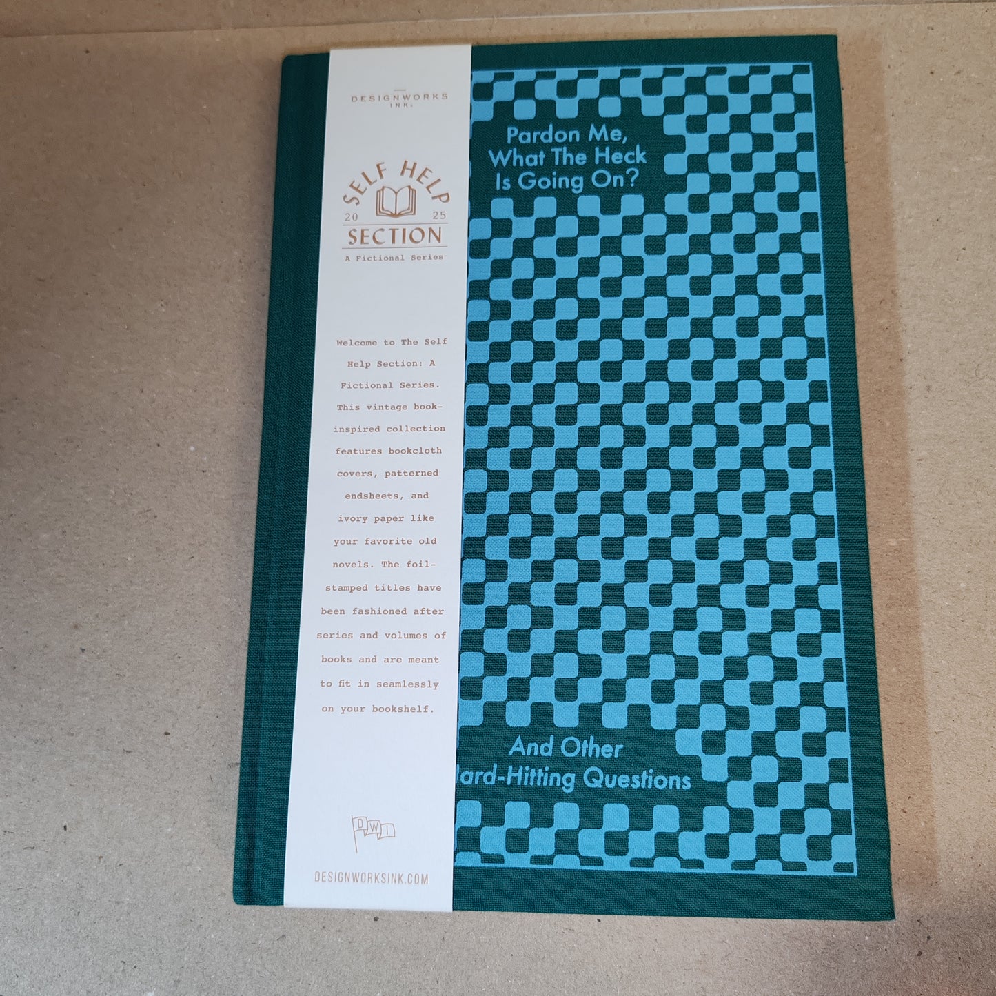 Hardback journal - self help. Pardon me but what the heck is going on.