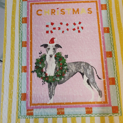 Christmas dog greeting card