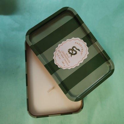 A Dopo 6oz/184g Snake Printed Tin Candle - Wild Lemongrass