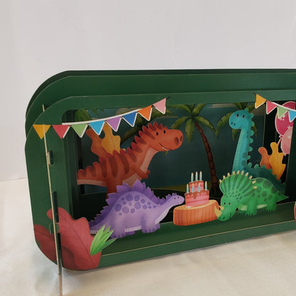 Dinosaur pop up greeting card