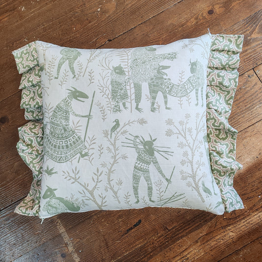 Boho harvest British illustration cushions