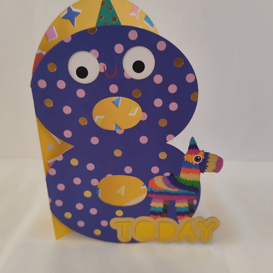 Googly eyes no 8 greeting card