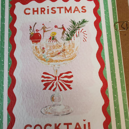 Christmas cocktail greeting card.