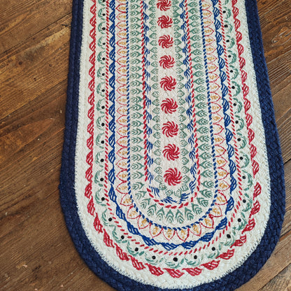 Kantha jute table runner
