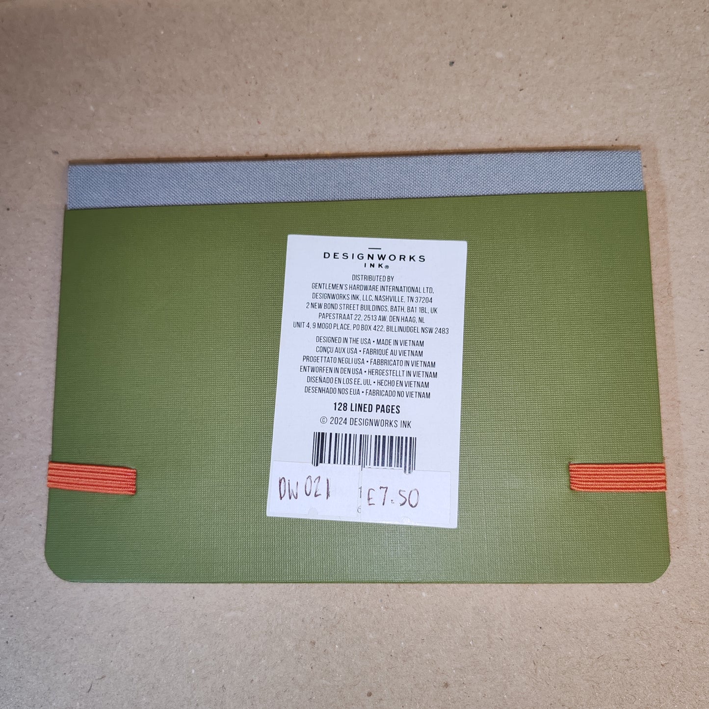 Standard Issue Notebook -army green and chilli