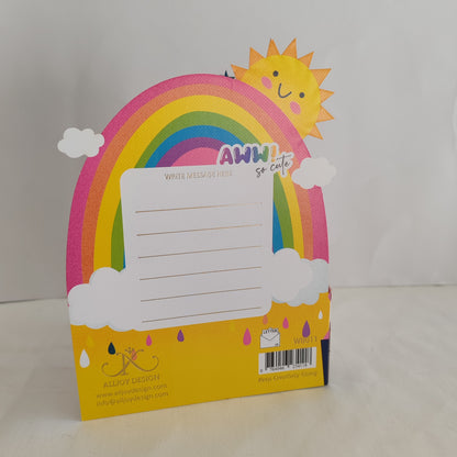 Wobbly eyes greeting card Unicorn