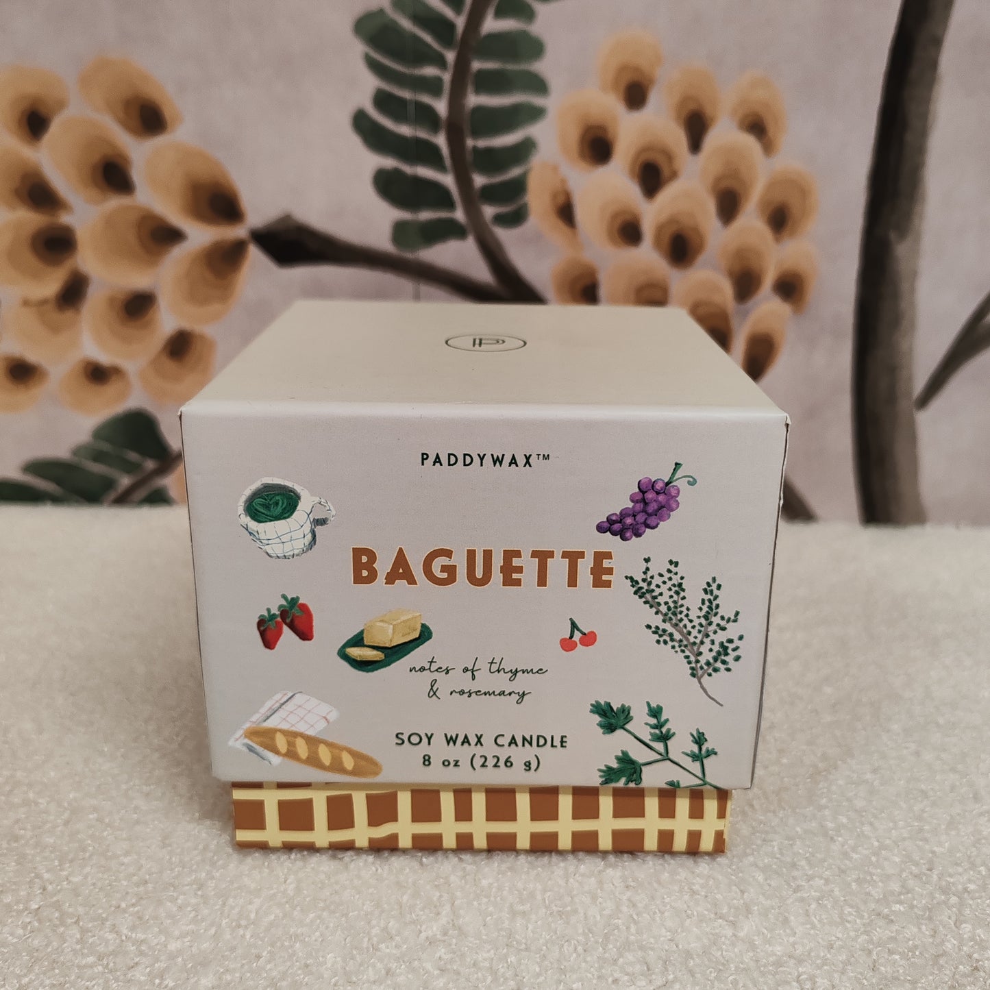 Bistro baguette ceramic candle