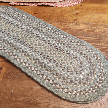 Jute table runner colours Seaspray 13" x 36"