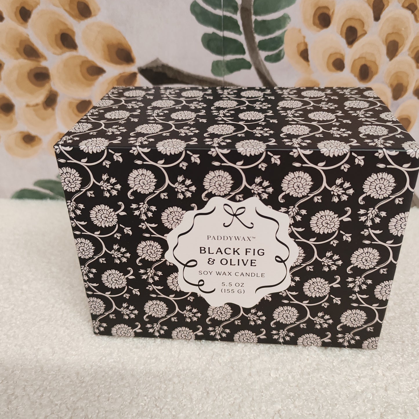 Cherie 5.5oz/155g Ceramic Dish Candle - Black-Black Fig & Olive