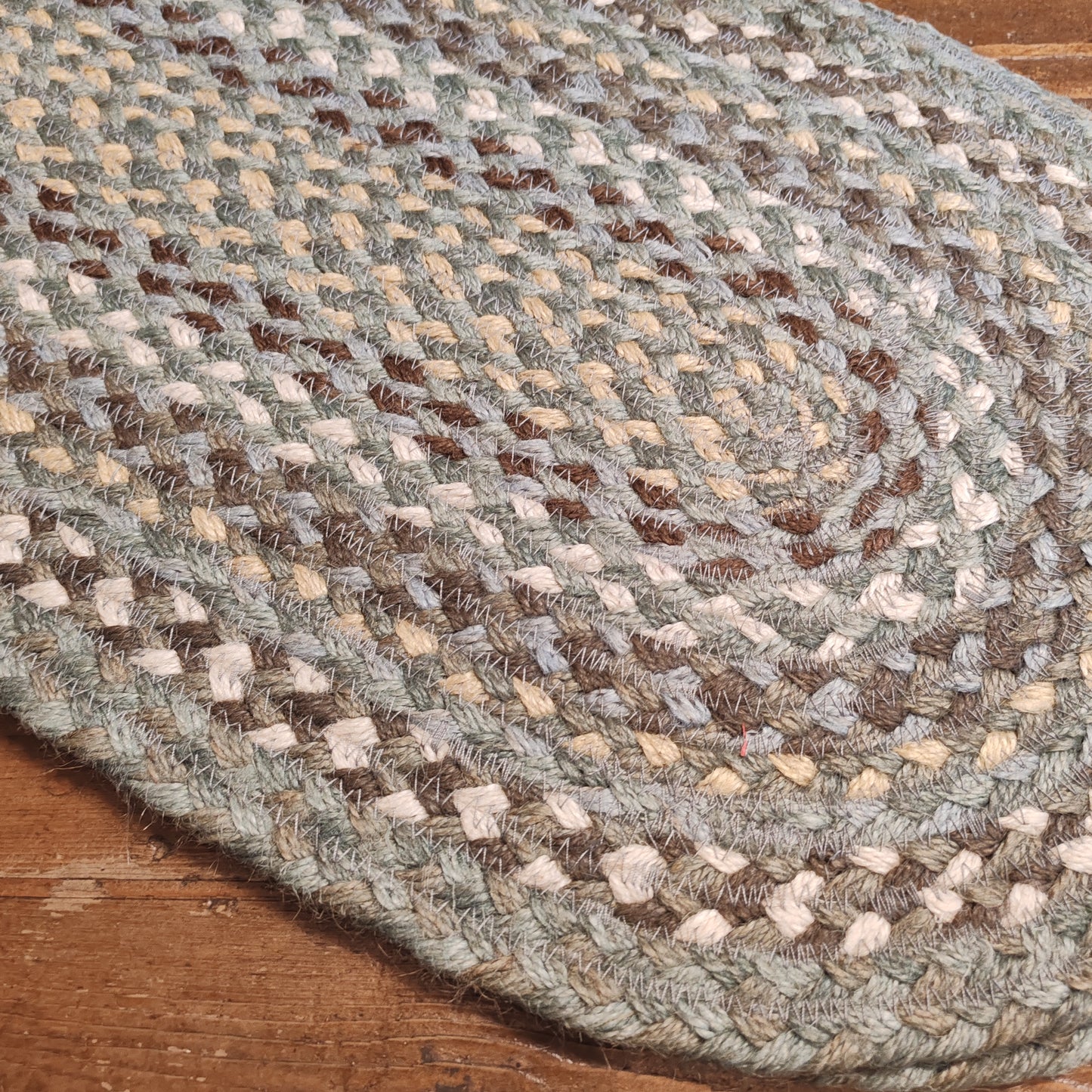 Jute table runner colours Seaspray 13" x 36"