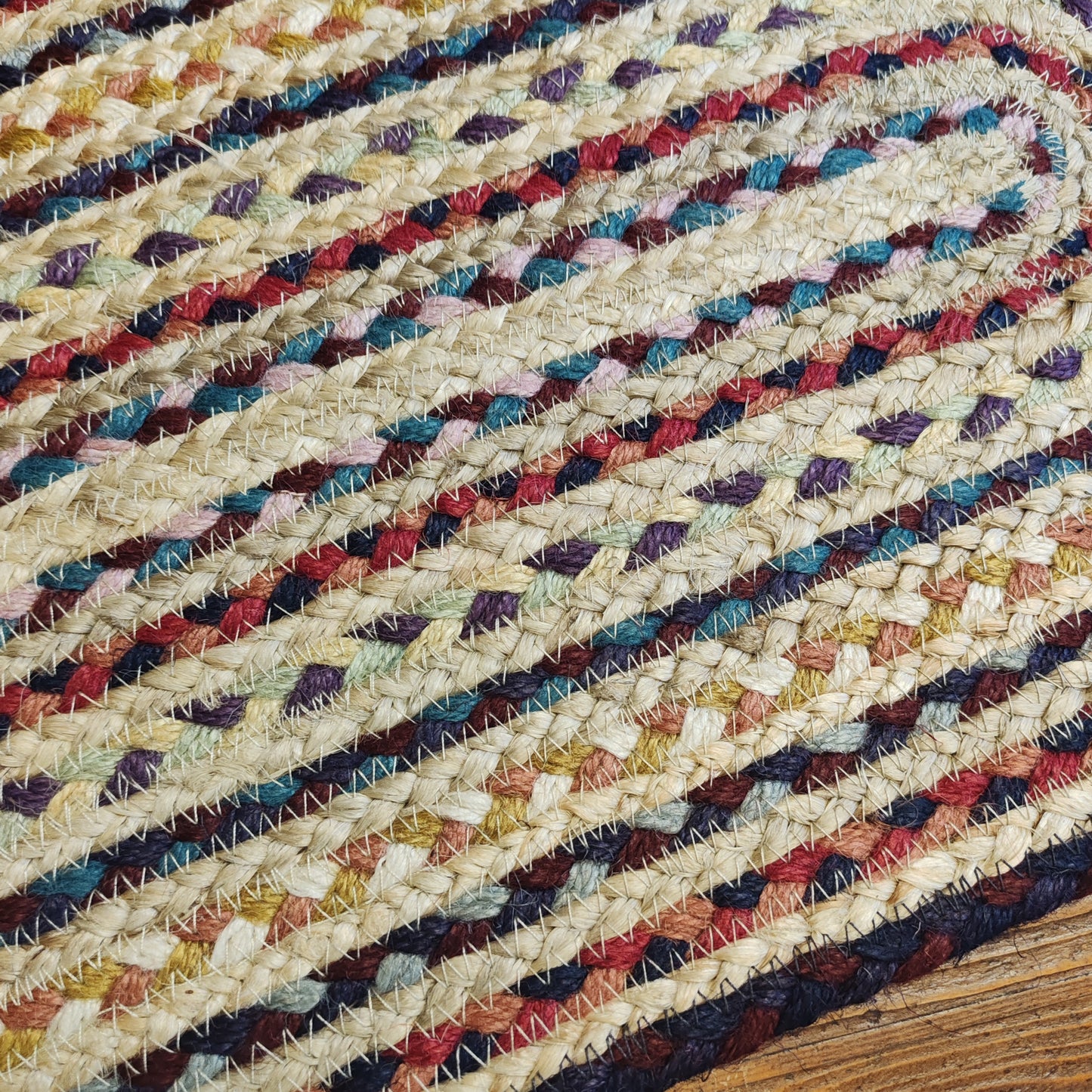 Jute table runner colours carnival