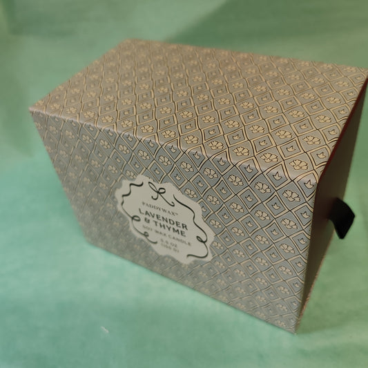 Cherie 5.5oz/155g Ceramic Dish Candle - Blue - Lavender & Tyme