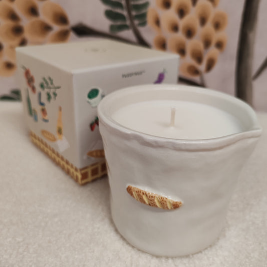 Bistro baguette ceramic candle