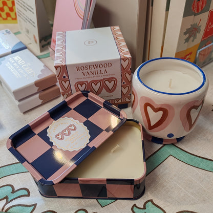 Adopo hearts ceramic candle