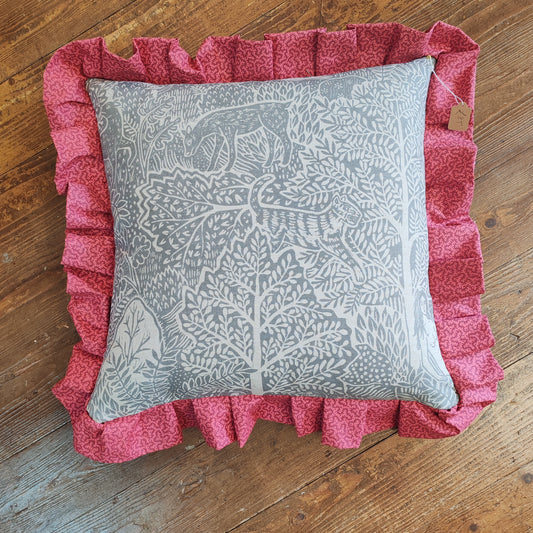 Adam and Eve fabric cushions.
