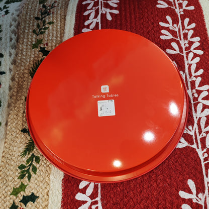 Botanical Holly Metal Enamel Tray