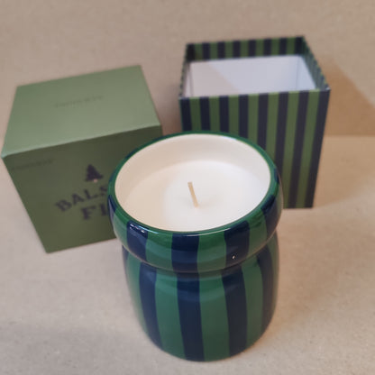 Cabana 6.5oz scented candle. Vanilla bean and Myrhh mod scent