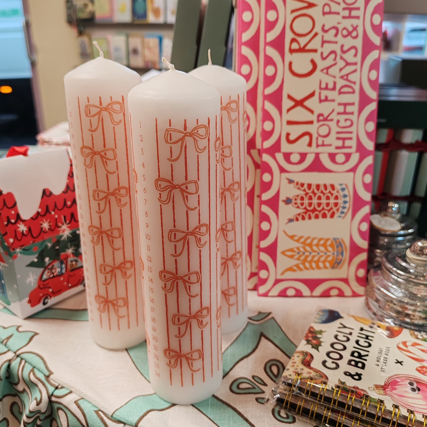 Advent pillar candle